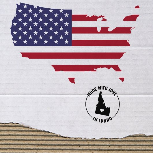 Tampons Encreurs Fabriqué avec amour dans l'Idaho, Small Business,