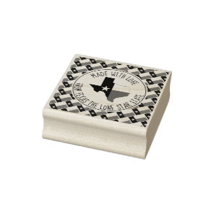 Tampons Encreurs Fabriqué Avec Amour De TEXAS Texan Flag Map