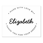Tampons Encreurs FABRIQUÉ avec Merci d'amour pour votre commande (Impression)
