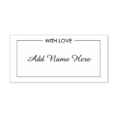 Tampons Encreurs Fabriqué Avec Un Timbre En Caoutchouc Amoureux (Impression)