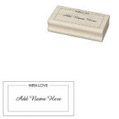 Tampons Encreurs Fabriqué Avec Un Timbre En Caoutchouc Amoureux (Tamponné)