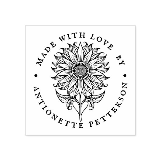 Tampons Encreurs Fabriqué sur mesure avec amour Conception de tourn (Impression)