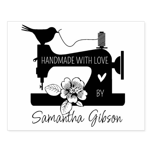Tampons Encreurs Fabriqué Sur Mesure Avec Amour, Couture D'Entrepri (Impression)