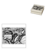 TAMPONS ENCREURS FAIRE UN DRAGON SOUHAITÉ, IMAGINAIRE EN CAOUTCHOUC (Tamponné)