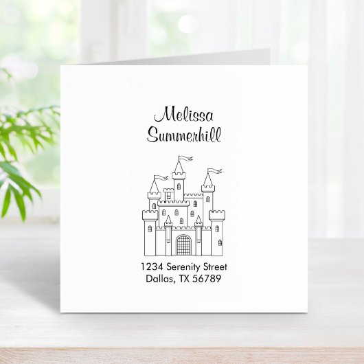 Tampons Encreurs Fairytale Medieval Royal Castle Adresse