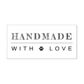 Tampons Encreurs Fait à la main avec amour empreinte de patte (Impression)