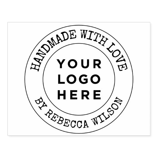 Tampons Encreurs Fait à la main avec amour grande coutume (Impression)