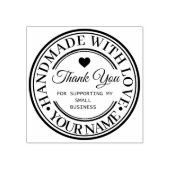 Tampons Encreurs fait à la main avec amour | merci timbre automatiq (Impression)