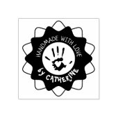 Tampons Encreurs Fait à la main avec amour par (nom personnalisé) (Impression)