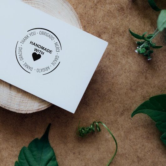 Tampons Encreurs Fait à la main avec Merci d'amour Multilingual