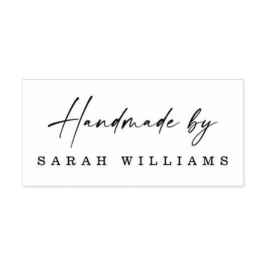 Tampons Encreurs Fait à la main par nom personnalisé élégant script (Impression)