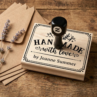 Tampons Encreurs Fait Main Avec Amour - Marque de Fabricant - Petit