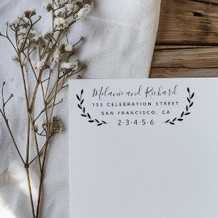 Tampons Encreurs Faites votre propre nom personnalisé Botanique Adr