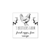 Tampons Encreurs Faites votre propre Timbre d'Oeufs Rustiques ferme (Impression)