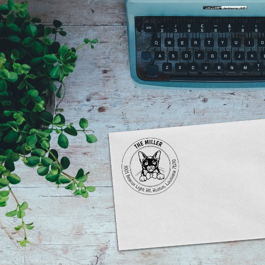 Tampons Encreurs Famille de chats birmans Adresse de retour