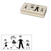 Tampons Encreurs Famille de la figure Stick (Tamponné)