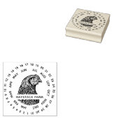 Tampons Encreurs Famille de poulet rustique ferme ⎢ oeuf carton Dat (Tamponné)