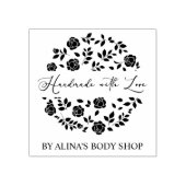 Tampons Encreurs Fancy artisanal avec Amour Roses & Branches Wreath (Impression)