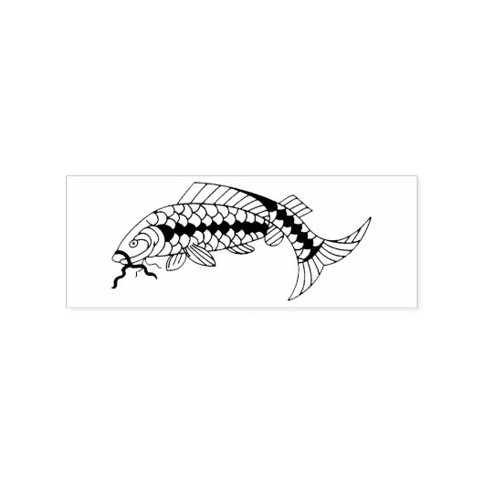 Tampons Encreurs Fancy Fish Row of Black Scales (Impression)