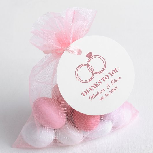 Tampons Encreurs Fancy Original Modern Wedding Rings Thanks to You