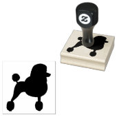 Tampons Encreurs Fancy Standard Poodle Chien race Silhouette (Tamponné)