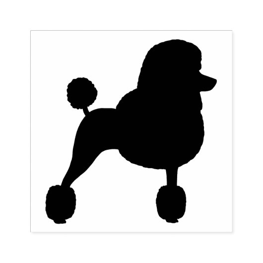 Tampons Encreurs Fancy Standard Poodle Chien race Silhouette (Impression)