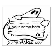 Tampons Encreurs Fantôme avec panneau 2 illustration timbre d'art (Impression)