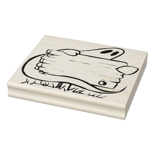 Tampons Encreurs Fantôme avec panneau illustration timbre d'art (Tampon)