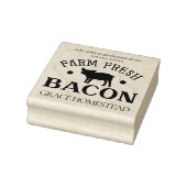 Tampons Encreurs Farm Fresh Bacon Pig Farmers Market Ajouter le nom (Tampon)