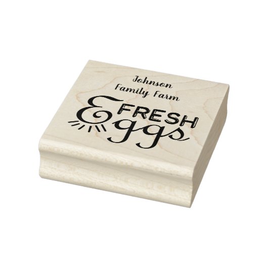 Tampons Encreurs Farm Fresh Eggs Carton Ajouter un nom (Tampon)