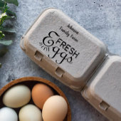 Tampons Encreurs Farm Fresh Eggs Carton Ajouter un nom