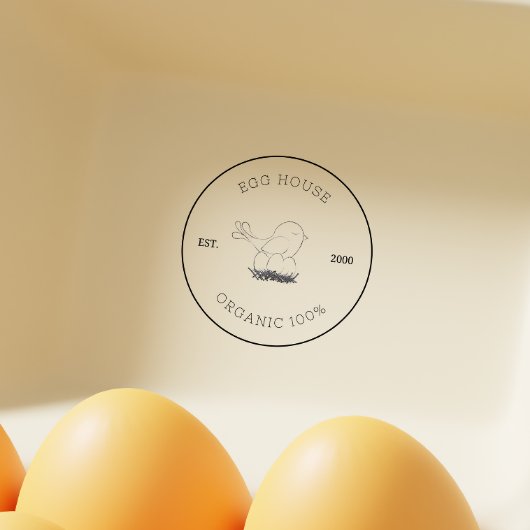 Tampons Encreurs Farmhouse Style Egg Carton Stamp Family Business