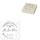 Tampons Encreurs Faveur de mariage moderne circulaire Let Love Brew (Tamponné)