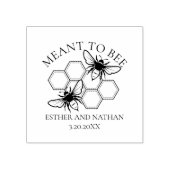 Tampons Encreurs Faveur de mariage Timbrée en Caoutchouc 'Meant to (Impression)