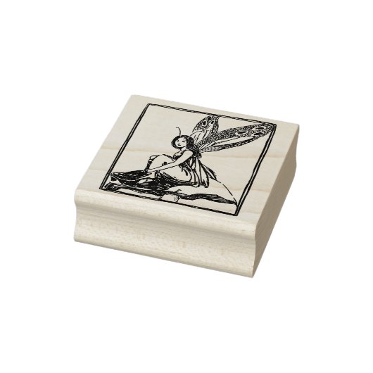 Tampons Encreurs Fée assise sur un champignon (Tampon)