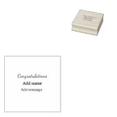 Tampons Encreurs Félicitations ajouter un message de nom simple dip (Tamponné)