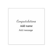 Tampons Encreurs Félicitations ajouter un message de nom simple dip (Impression)