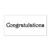 Tampons Encreurs Félicitations Timbre en caoutchouc (Impression)