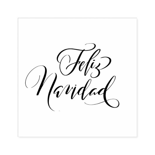Tampons Encreurs Feliz Navidad Brush Calligraphie (Impression)