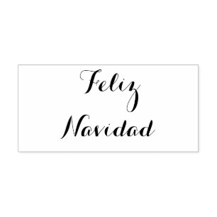 Tampons Encreurs Feliz Navidad - timbre en bois