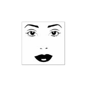 Tampons Encreurs Femme yeux lèvres visage maquillage art (Impression)