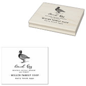 Tampons Encreurs Ferme à canettes familiales | Timbre de carton d'o (Tamponné)