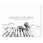 Tampons Encreurs Ferme à table Restauration Entreprise Bois d'art T (Impression)