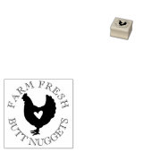 Tampons Encreurs Ferme Beurre Frais Nuggets Oeuf De Poulet Caoutcho (Tamponné)