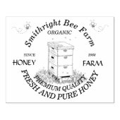 Tampons Encreurs Ferme De Miel D'Abeille Avec Ruche (Impression)