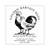 Tampons Encreurs Ferme Élevage de poulet frais bio (Impression)