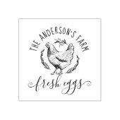 Tampons Encreurs Ferme familiale Rustique dessinée à la main Hen Oe (Impression)