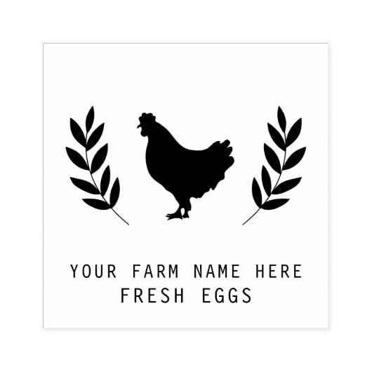 Tampons Encreurs Ferme Hen | Coop Agricole Ou Poulet Personnalisé (Impression)