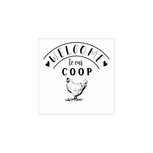 Tampons Encreurs Ferme Hen | Timbre en caoutchouc personnalisé (Impression)