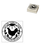 Tampons Encreurs Ferme Oeufs Famille Ferme Rustique Poulet Rond Ron (Tamponné)